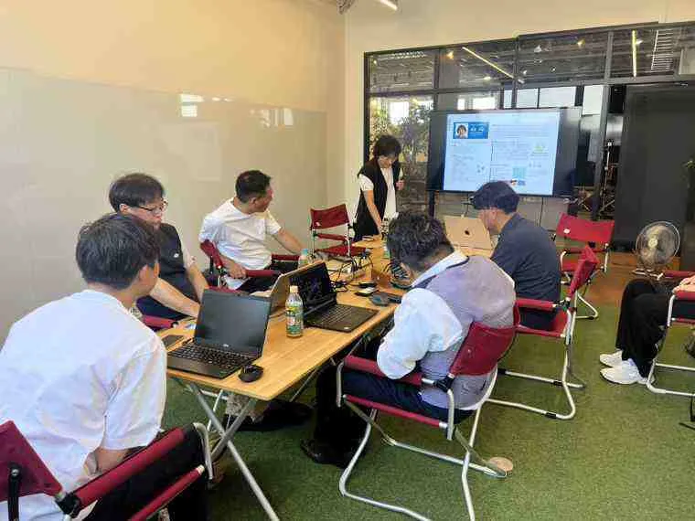 実際のAI研修会場の様子